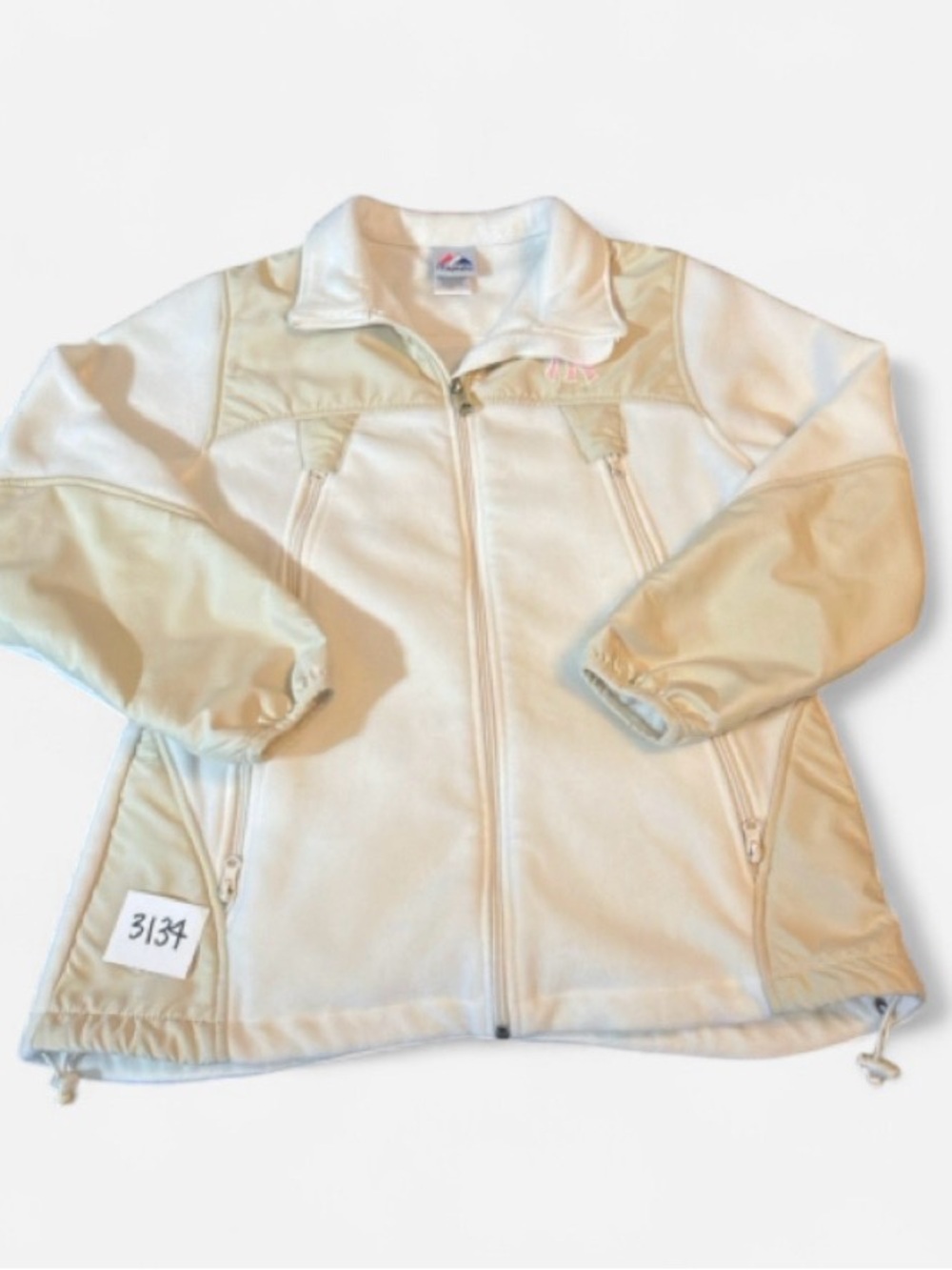 Fanatics Women's Yankees Cream Fleece Zip-Up Jacket
